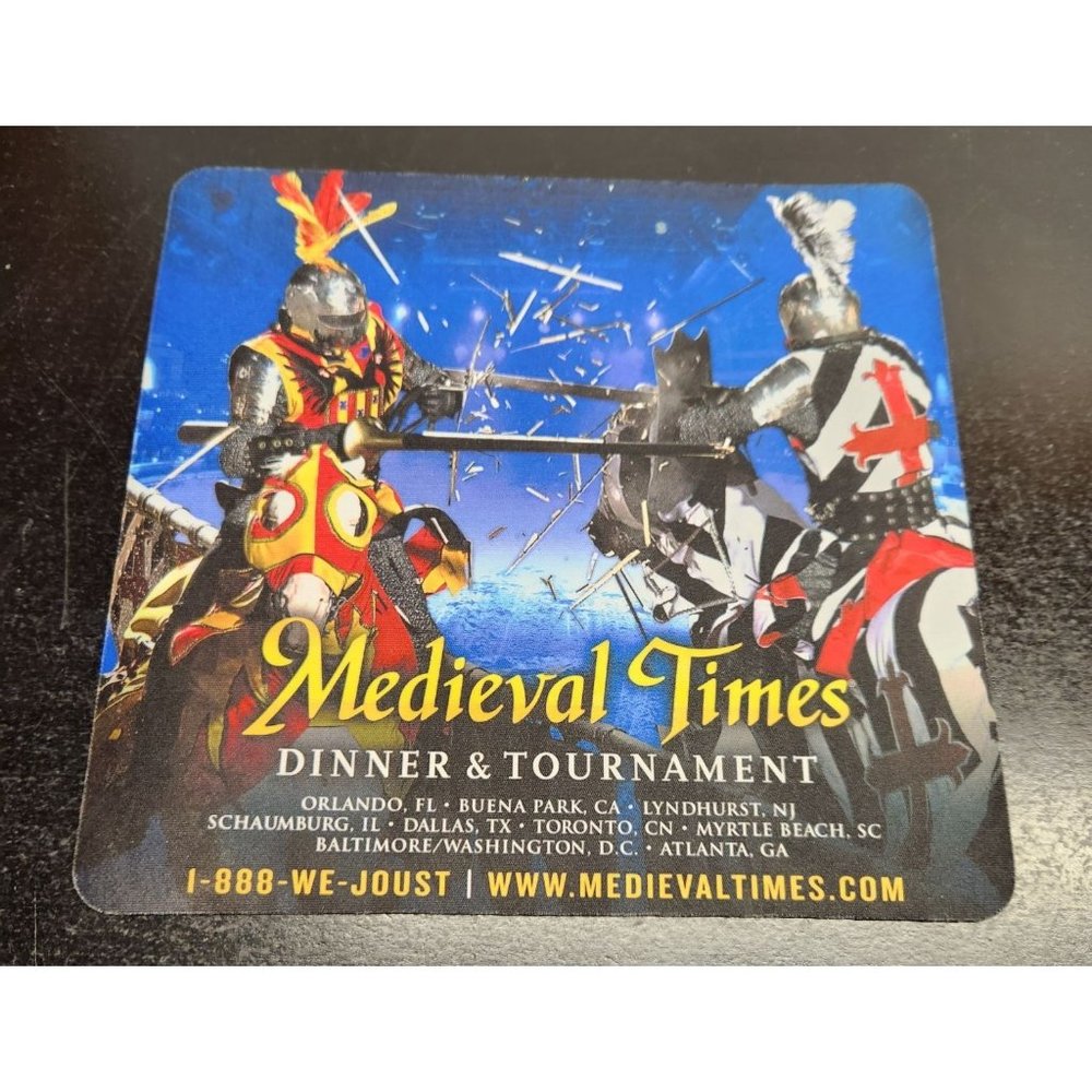 Medieval Times Dinner & Tournament Mousepad - Knights jousting - soft‎ pad